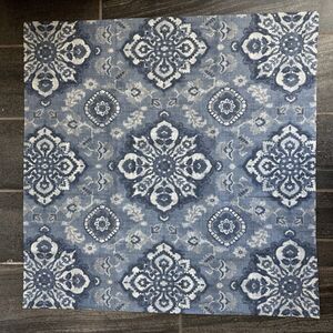 Pottery Barn Giovanna Medallion Organic Percale Euro Pillow Sham Blue 26x26”